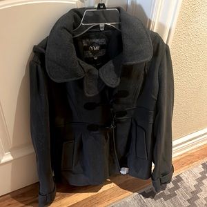 Charcoal grey women’s jacket.